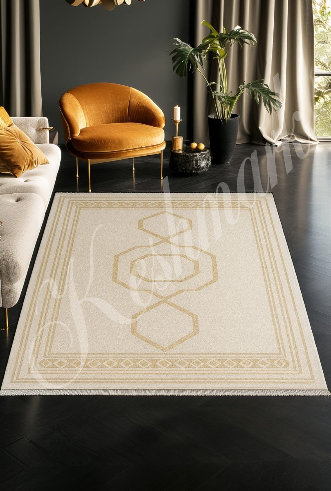 products-WhatsAppImage2025-11-26at16.07.28_1.jpg Handmade Moroccan Wool Rug – Beige & White Modern Berber Carpet, Geometric Minimalist Area Rug, Custom Size Beni Ourain Style Decor - Image 4