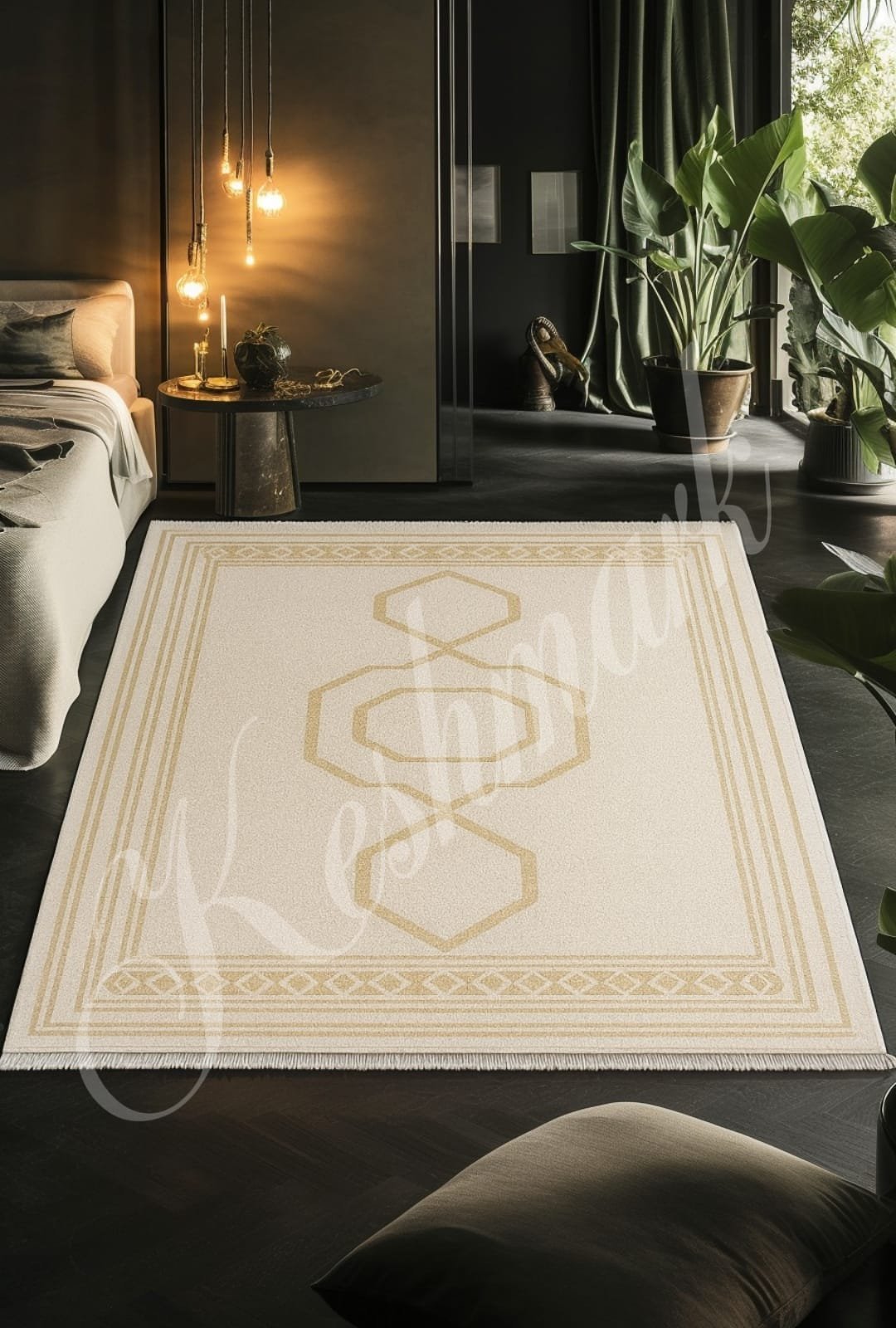 products-WhatsAppImage2025-11-26at16.07.28_3.jpg Handmade Moroccan Wool Rug – Beige & White Modern Berber Carpet, Geometric Minimalist Area Rug, Custom Size Beni Ourain Style Decor - Image 2