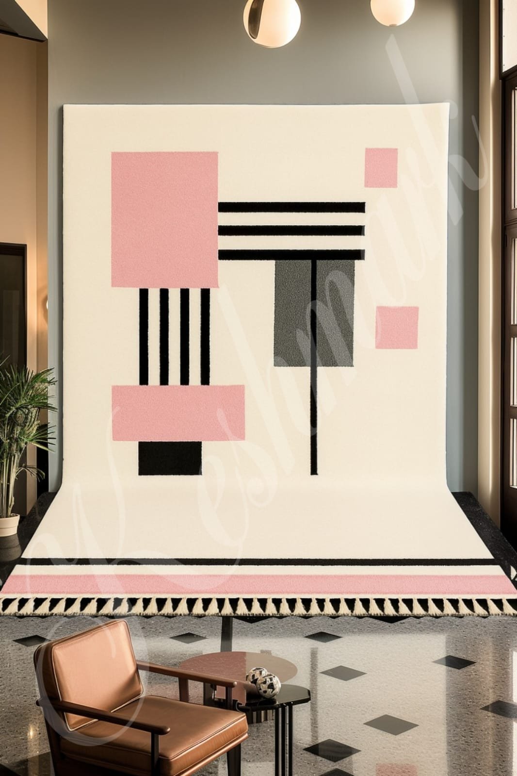 products-WhatsAppImage2025-11-27at17.32.54_5.jpg Handmade Moroccan Wool Rug – Modern Abstract Geometric Design | Large Berber Area Rug | Minimalist Neutral Carpet - Image 4