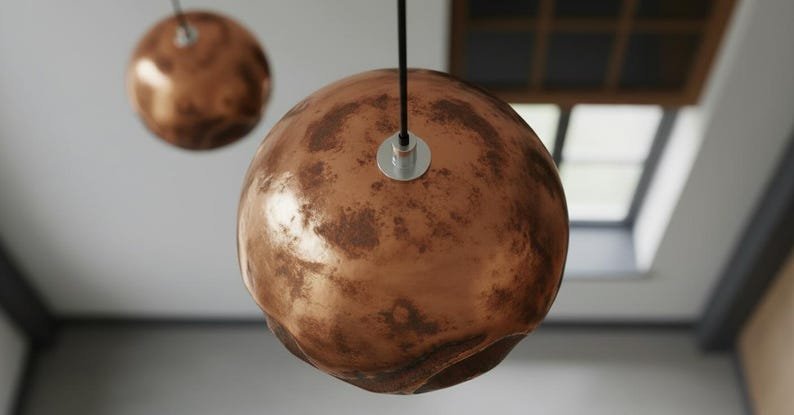 products-house7.jpg Handmade Copper Dome Pendant Light,Copper Kitchen Island Lighting , Farmhouse Ceiling Lamp Fixture,copper pendant light ,Dome Lamp - Image 5