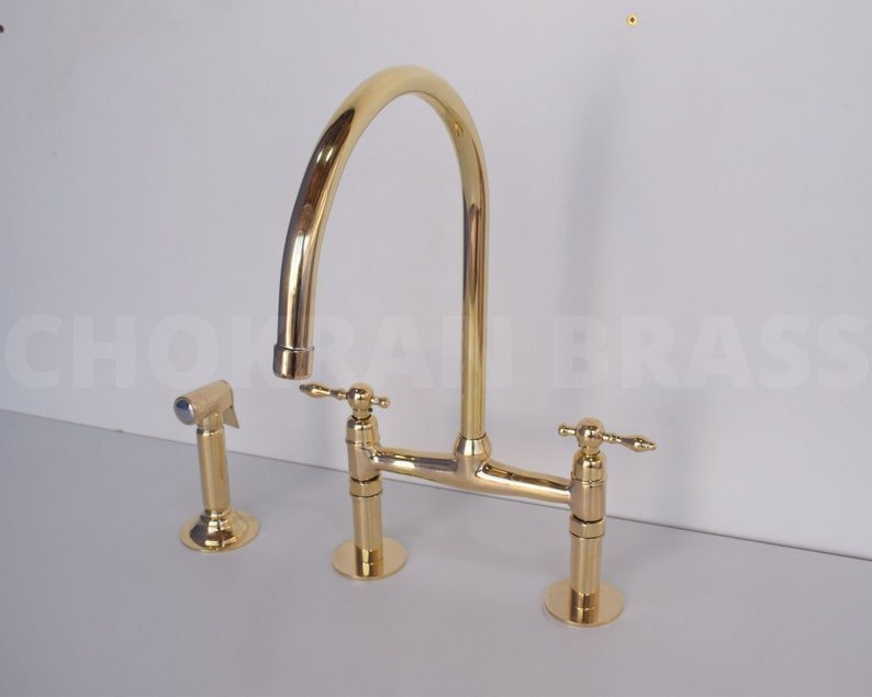 products-il_794xN.4283232996_gck3_7ff416a7-cd35-4e09-9cb9-d2f1ee101a11.jpg Luxury Moroccan Bathroom Sink - Solid Unlacquered Brass, Bone, and Wood Finish with Brass Mixer Tap - Image 8