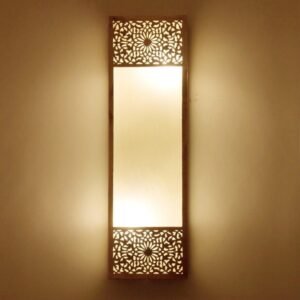 Handmade Moroccan Wall Lamp – Antique Brass Sconce with Oriental Elegance