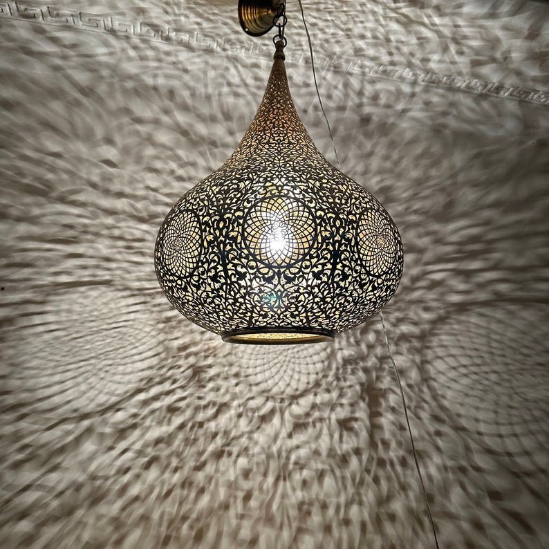products-il_794xN.5346488505_7lhm.jpg Moroccan Brass Chandelier Lighting – Silver Pendant Light, Bronze Ceiling Lamp, and Handmade Pendants - Image 5