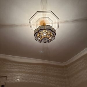 Moroccan Handmade Brass Pendant - Perfect Ceiling Fixture Decoration for Any Room