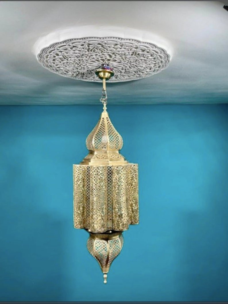 products-il_794xN.5668089916_llyb_1.jpg Luxury Moroccan Brass Chandelier Pendant – Handcrafted Ceiling Light Fixture - Image 4