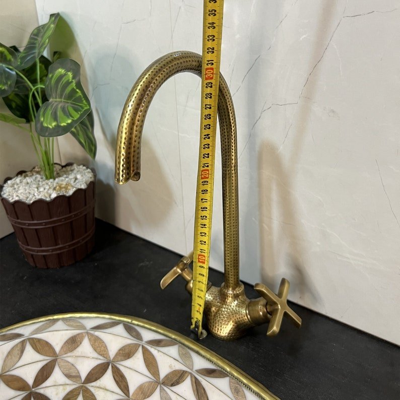 products-il_794xN.6028626912_9pki_74349783-f921-426f-b0b9-d8528714be31.jpg Custom Made Brass Faucet 1 Hole, Bathroom Faucet Sink, Brass Kitchen Faucets - Solid Brass Sink Faucet - Image 3