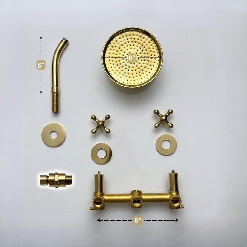 products-il_794xN.7402338769_rzlm.jpg Unlacquered Brass Shower System with Round Rain Adjustable Shower Head - Image 5