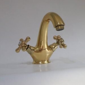Unlacquered Brass Bathroom Vanity Faucet
