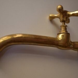Moroccan water faucet Bronze part Antique Vintage Water Faucet Brass Bronze Water Tap Old Golden bath decor Unusual old faucet Brass