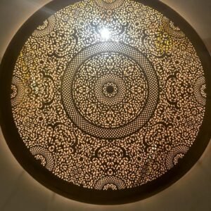 Moroccan brass wall light, round light, bronze circle wall light, gold lamp, handmade wall light, round sconce lampshade,Marrakech